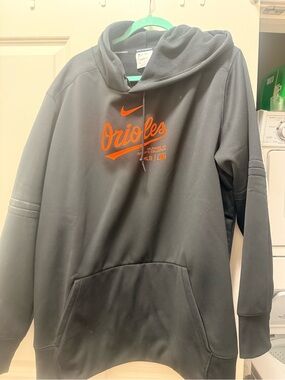 Nike Men's Black Hoodie with Baltimore  Orioles Logo